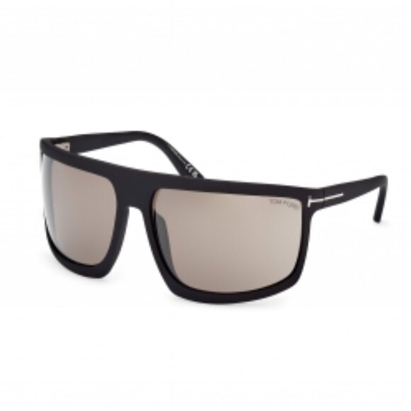 NEW TOM FORD FT1066 UNISEX SHIELD SUNGLASSES TOM FORD CLINT-02 FT1066/S 02L - Picture 1 of 8